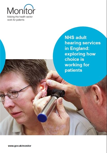 Monitor Report: NHS adult hearing services in England